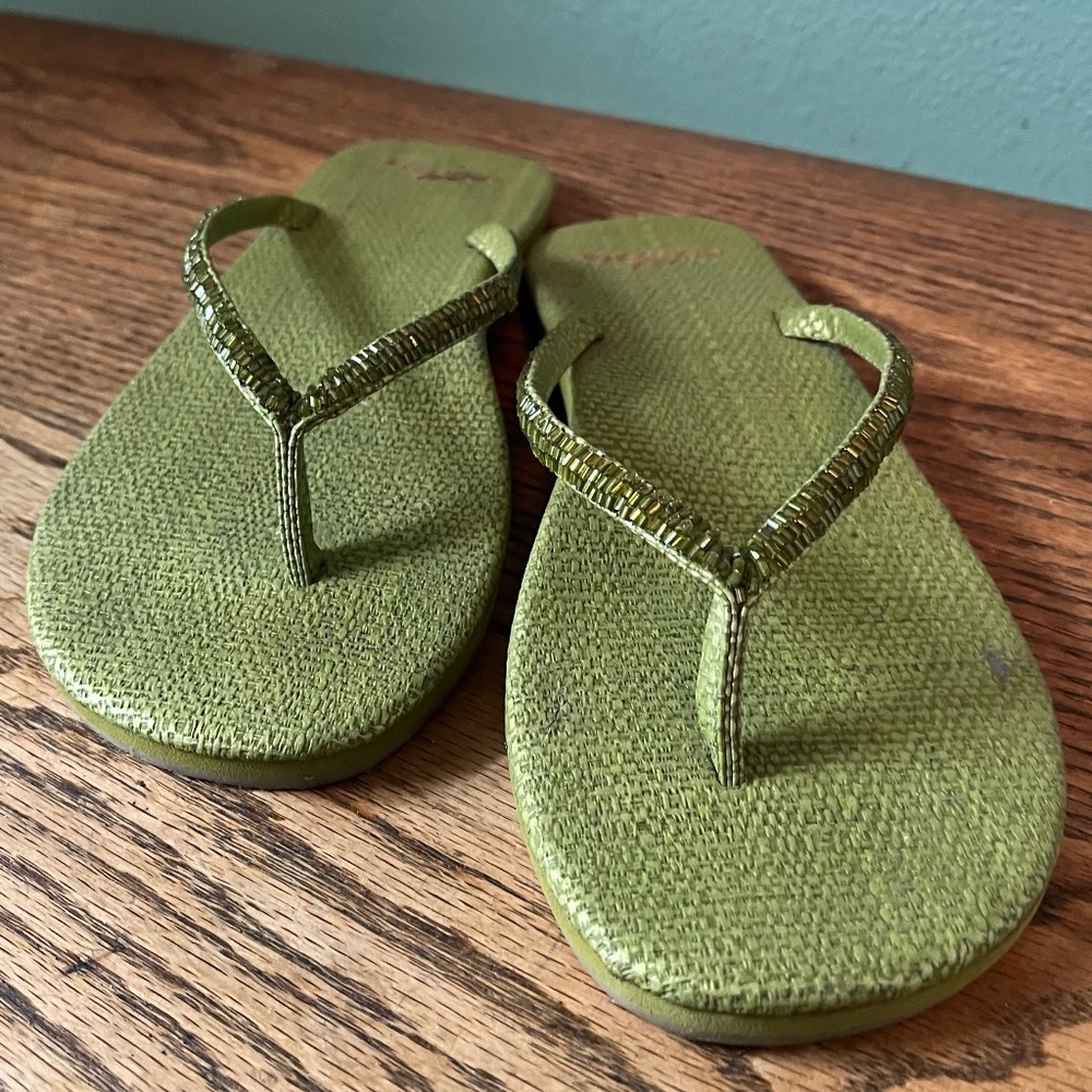 Cobian Sandals Crystal Beaded Straps Worn Once Size 7